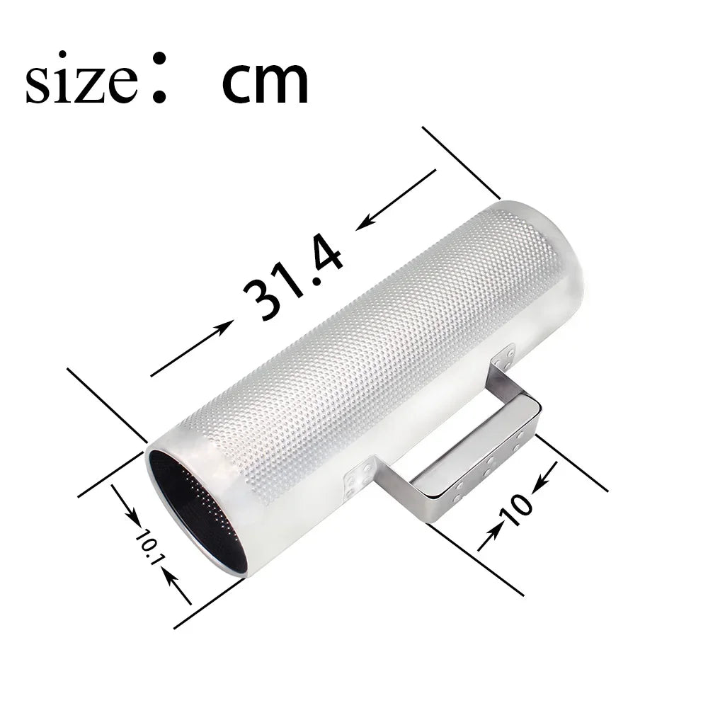 Scraping Tube Stainless Steel Guiro With Scraper Orff Music Teaching Scraper Aids Latin Percussion Musical Instrument Parts