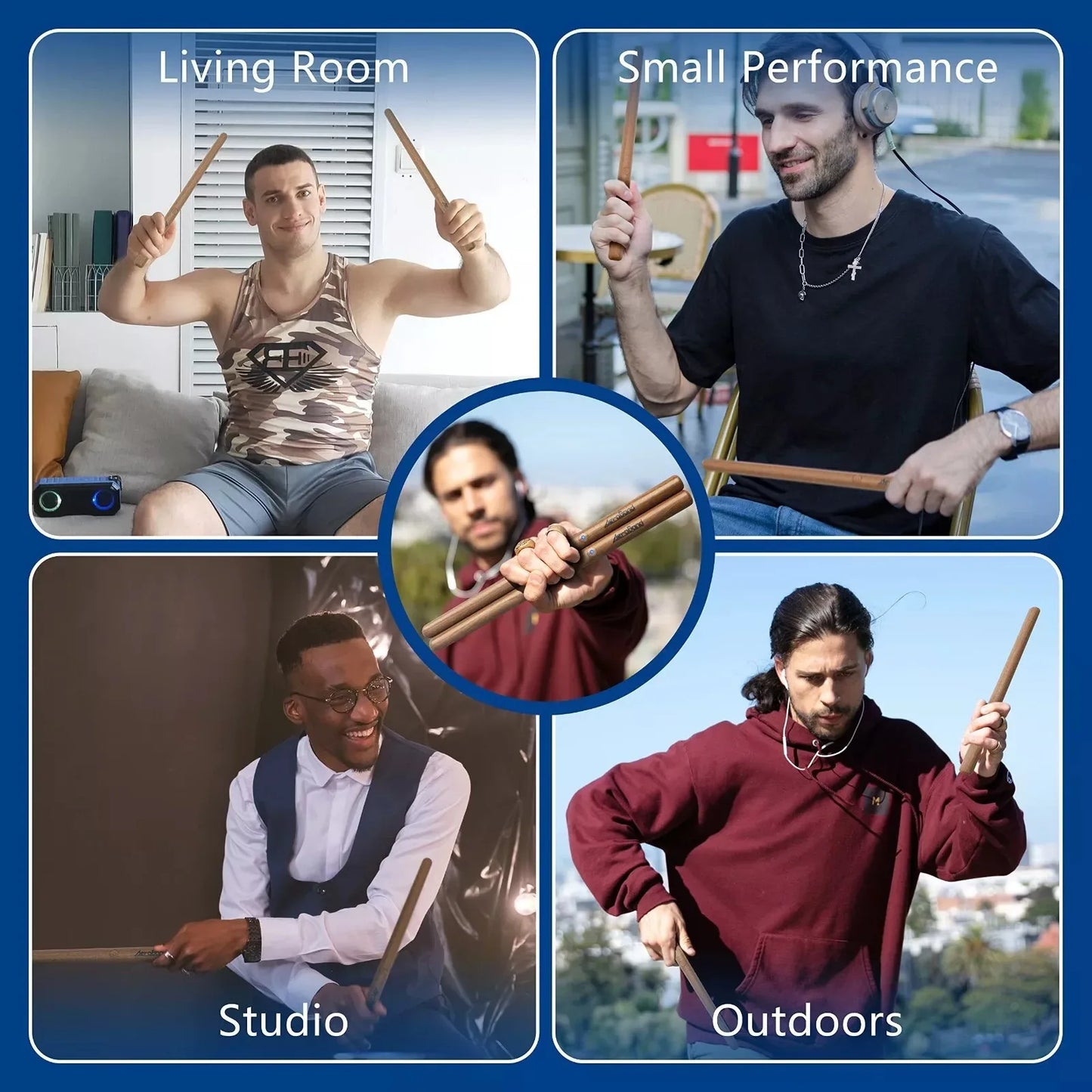 Batería portátil 2 Plus, juego de baquetas electrónicas digitales somatosensoriales, baquetas, pedales y adaptador Bluetooth.