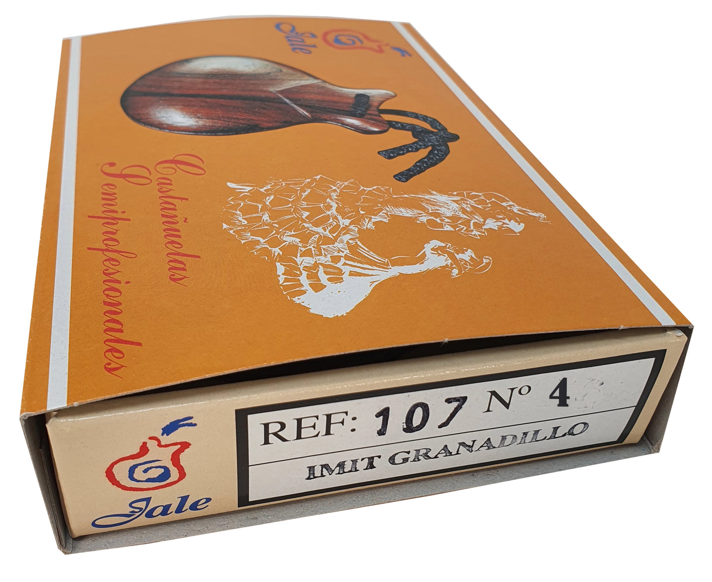 ROCKSTAR MUSIC castanets Sevillanas Wood Granadillo size 4-percussion instrument