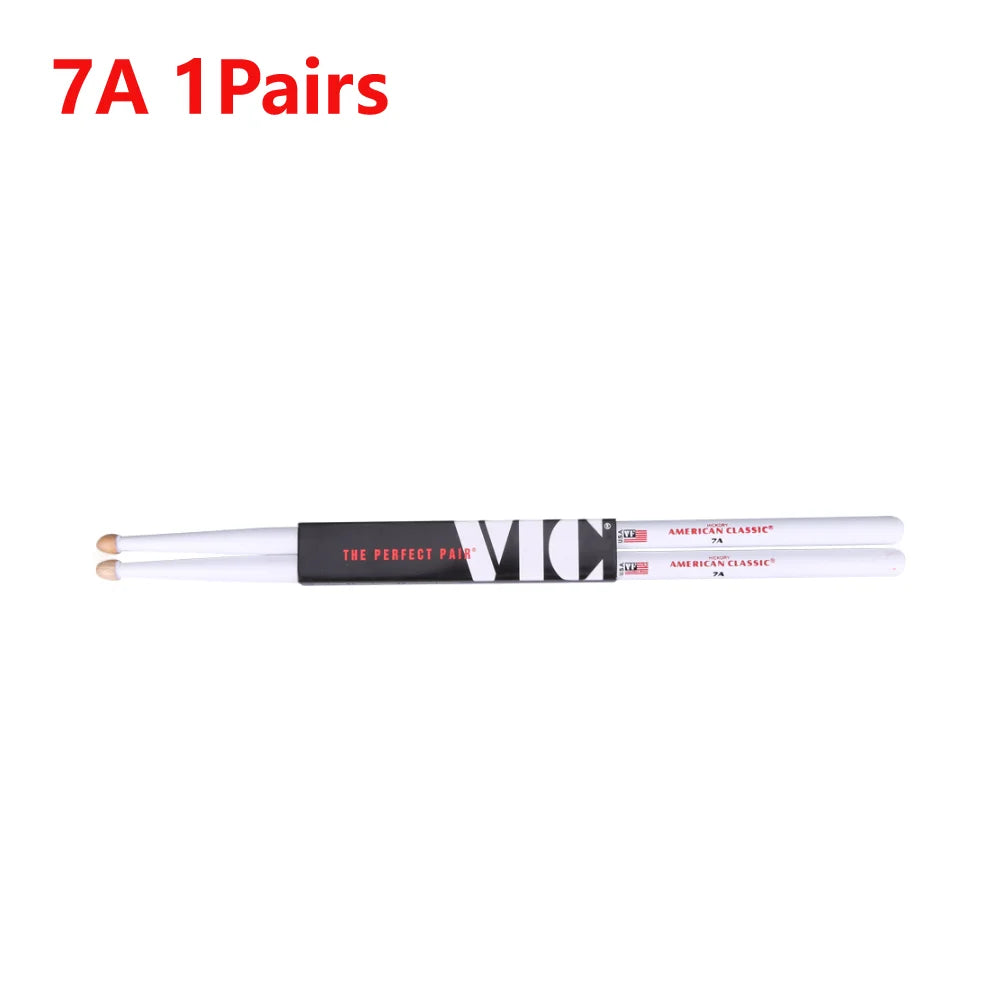Drumsticks 5A/7A Mallets Consistent Weight and Pitch American Hickory Drumsticks Classic Drum Sticks Percussion Accessories