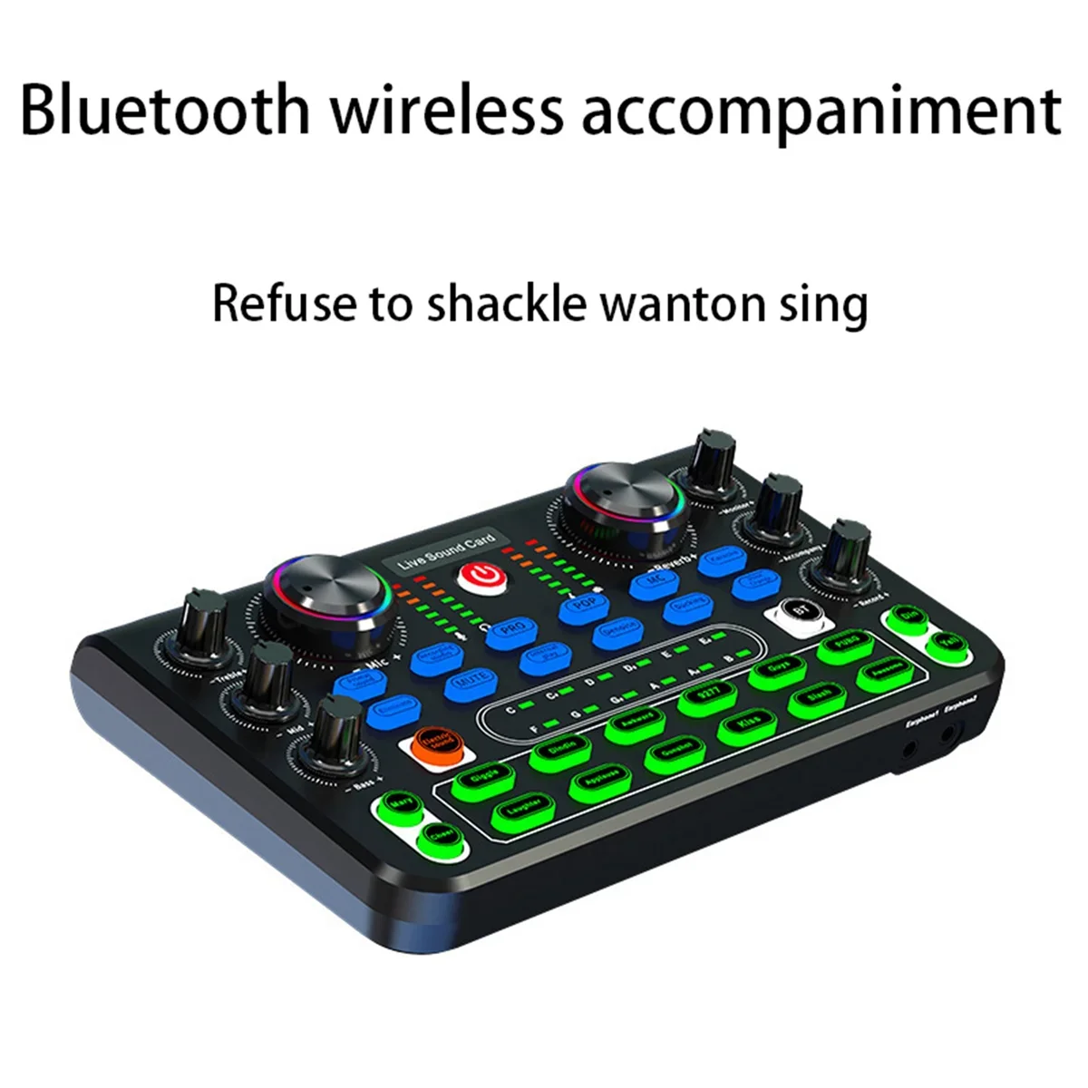 Likheung Sound Card English Version Professional Sound Cards Audio Mixer For Karaoke Broadcast KTV Singing Live Sound Mixer HD X