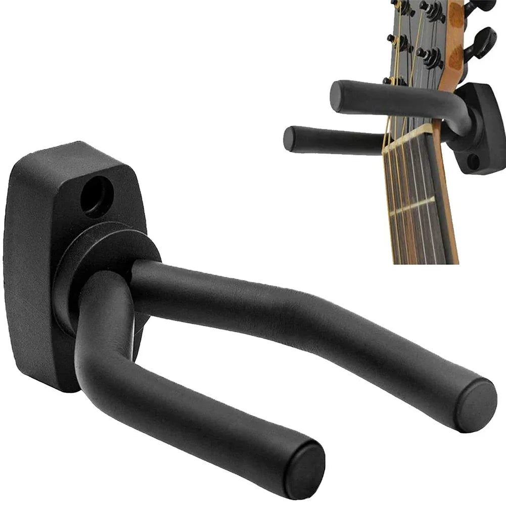 Guitar Holder Hook Metal Acoustic Guitar Hook Holder Stand Non-slip Guitar Hanger Wall Mount for Electric Guitar Bass Ukulele