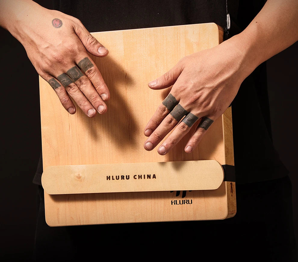 Hluru Professional Wooden Cajon Drum for Beginners Travel Box Drums with Adjustable Snare Flamenco Portable Percussion