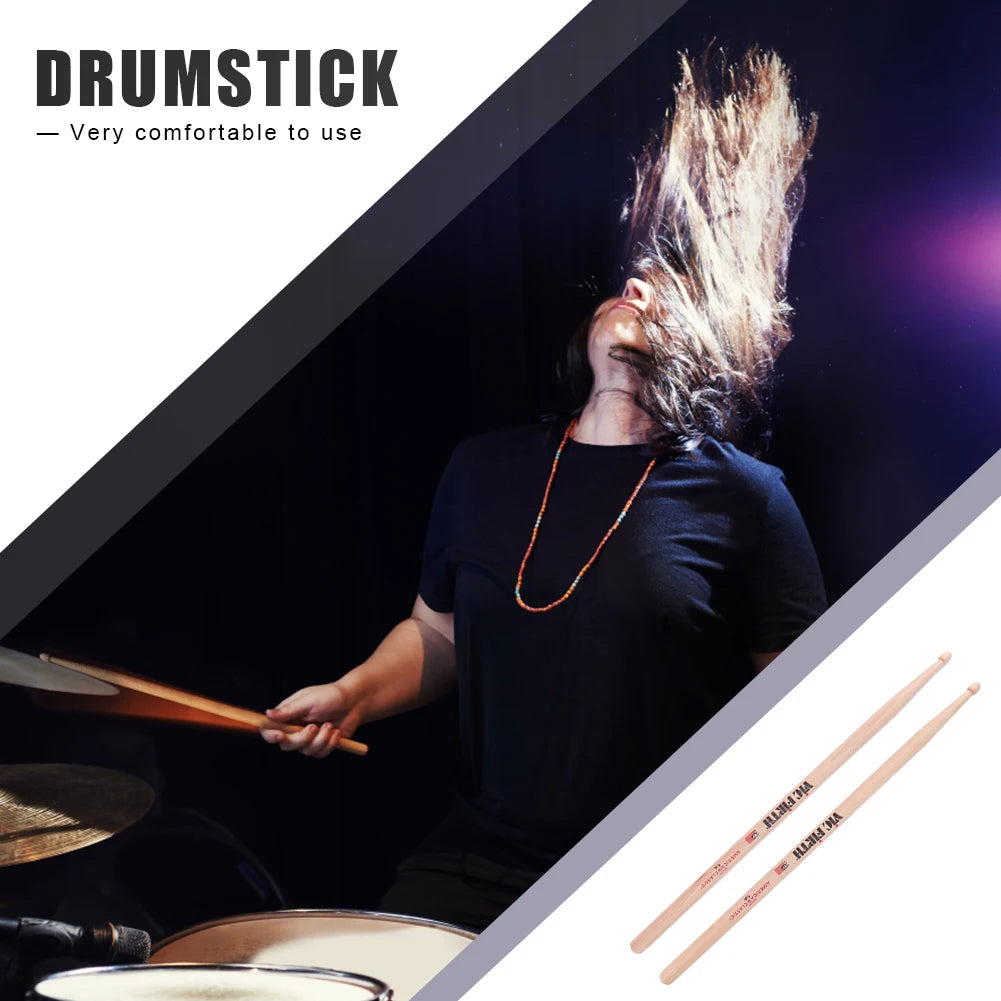 Drumsticks 5A/7A Mallets Consistent Weight and Pitch American Hickory Drumsticks Classic Drum Sticks Percussion Accessories
