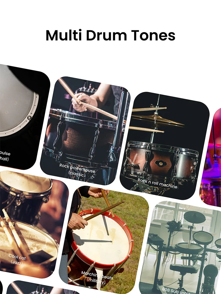 Juego de baquetas electrónicas digitales somatosensoriales AeroBand PocketDrum 2 MAX, baquetas, pedales y adaptador Bluetooth