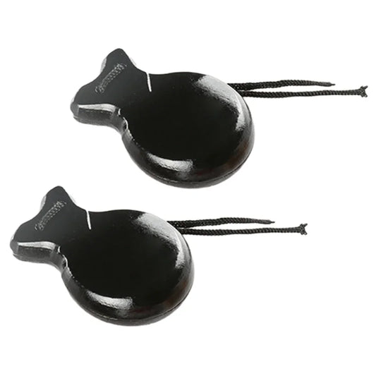 Traditional Castanet Spanish Castanets Flamenco Dance Castanets with String Hand Clapper Orff Music Instrument