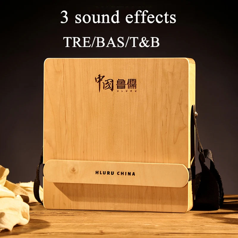 Hluru Professional Wooden Cajon Drum for Beginners Travel Box Drums with Adjustable Snare Flamenco Portable Percussion
