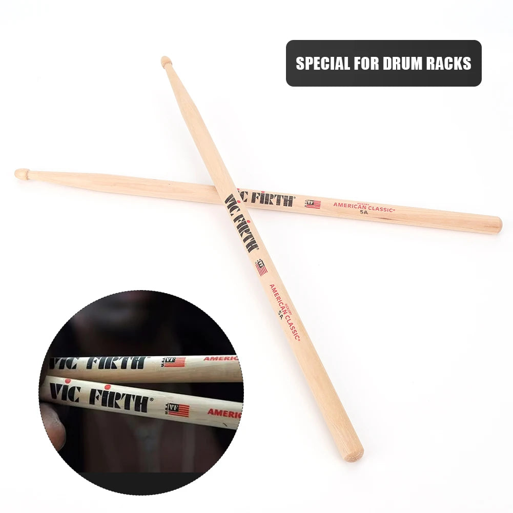 1/5/10Pair 5A/7A Drumsticks Mallets Jazz Drum Sticks Percussion Consistent Weight and Pitch American Hickory Classic Drum Sticks