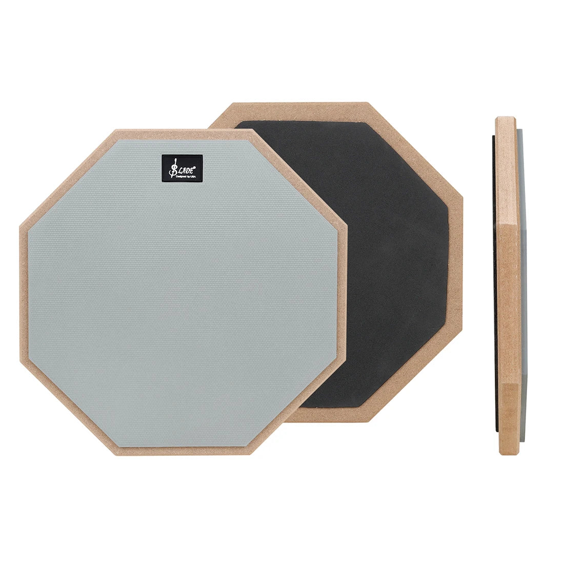 SLADE 8/12 Inch Dumb Drum Practice Drum Pad Metronome Silent Practice Dumb Drum Beginners Percussion Instrument Accessories