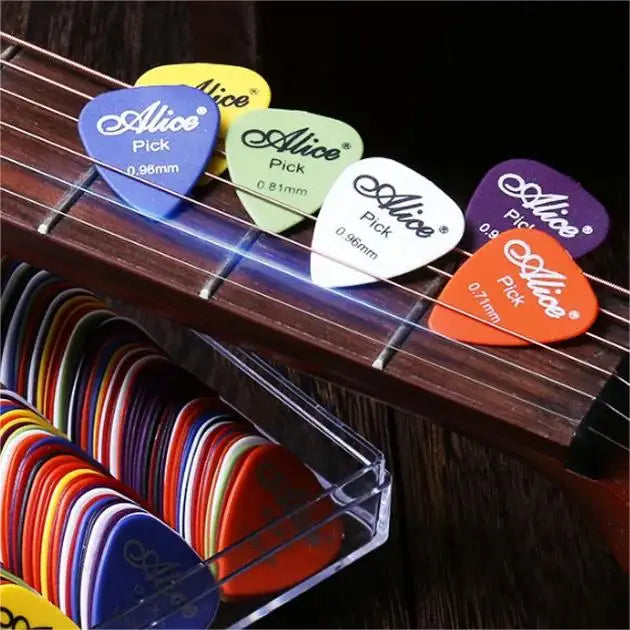 Multicolor Guitar Picks 24/50/100 Pieces Mixed ABS Premium Plastic Guitar Picks for Acoustic Electric Guitars Bass Or Ukulele
