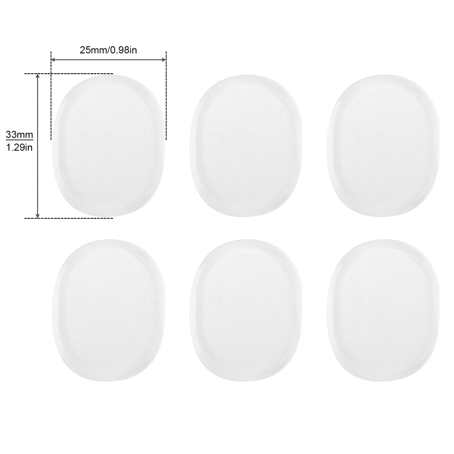 6/12/24Pcs Drum Mute Pad Transparent Silicone Jazz Snare Drum Muffler 3 Colors Optional/A great assistant for drum set players