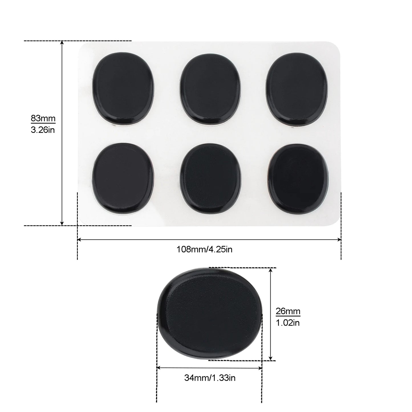 6/12/24Pcs Drum Mute Pad Transparent Silicone Jazz Snare Drum Muffler 3 Colors Optional/A great assistant for drum set players