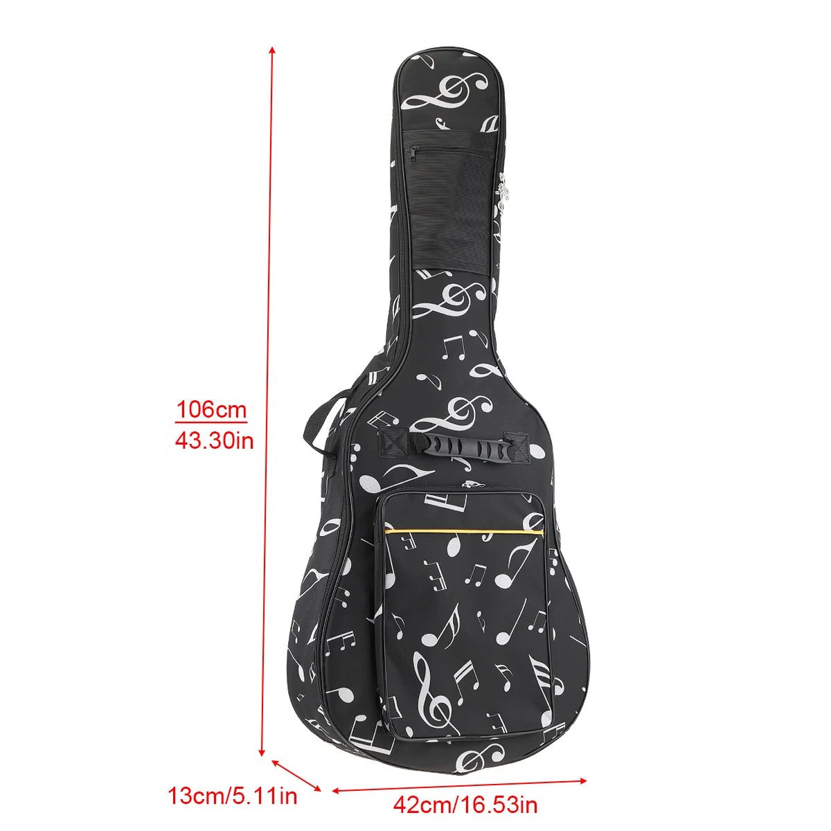 40/41 Inch Oxford Fabric Acoustic Guitar / Electric Guitar Double Straps Padded Guitar Soft Case Gig Bag Waterproof Backpack