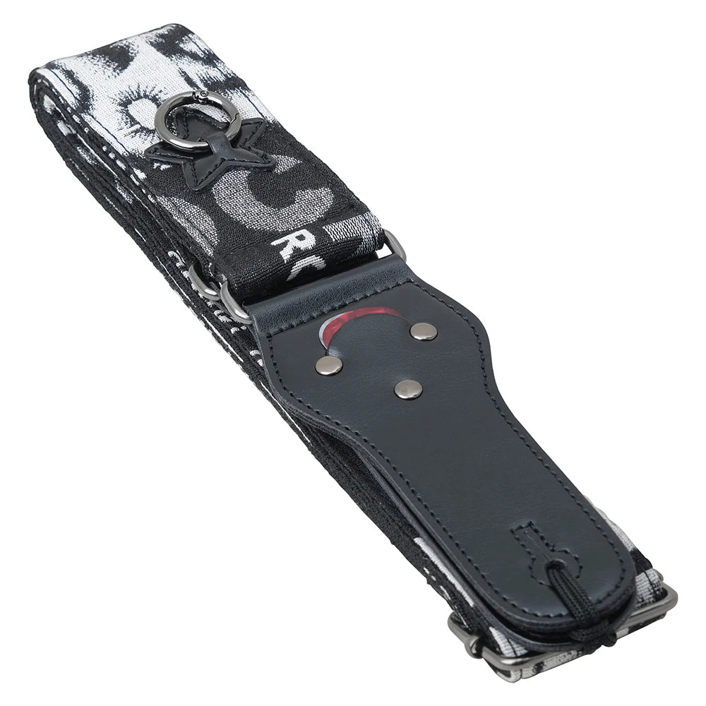 Electric Guitar Strap Acoustic Folk Guitar Belts Adjustable Vintage Cross Personality Guitar Straps Pick Pocket Accessories