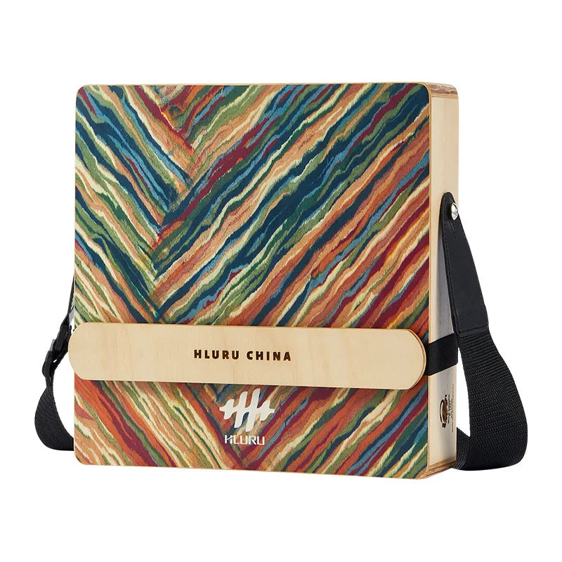 Hluru Professional Wooden Cajon Drum for Beginners Travel Box Drums with Adjustable Snare Flamenco Portable Percussion