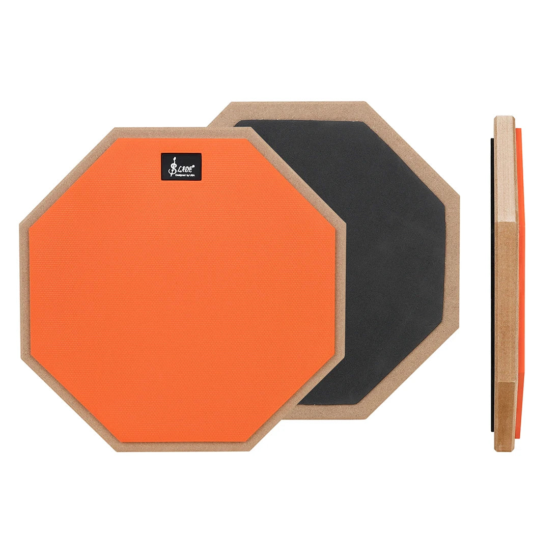 SLADE 8/12 Inch Dumb Drum Practice Drum Pad Metronome Silent Practice Dumb Drum Beginners Percussion Instrument Accessories