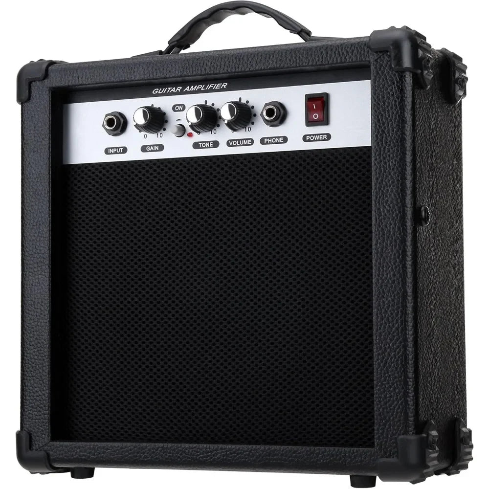 Rocktile Banger's Pack Kit Guitarra Eléctrica Completo - Guitarra electrica con 3 Single-Coil pick up  Juego con amplificador