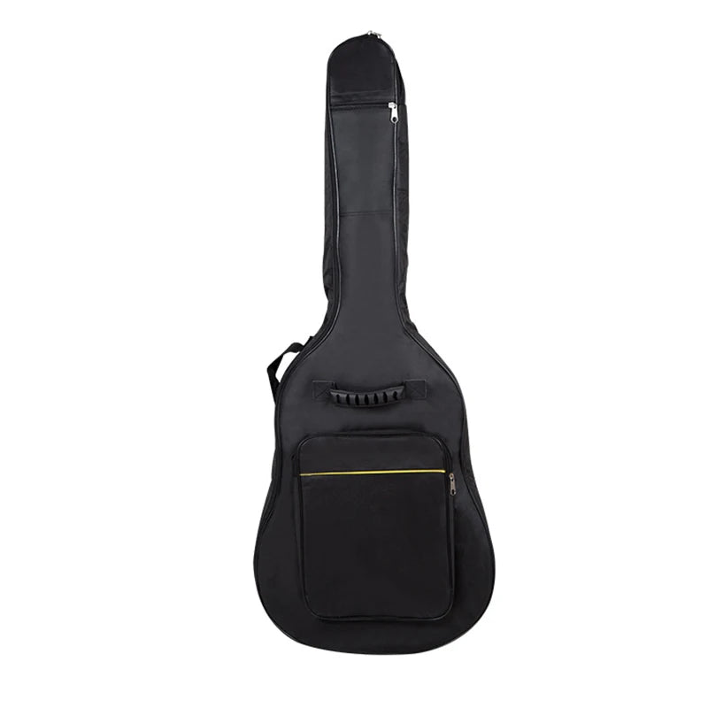 41 Inch Acoustic Guitar Bag Waterproof Rip-stop Oxford Nylon Double Straps Padded Black Guitar Case Gig Backpack Musical Instrum