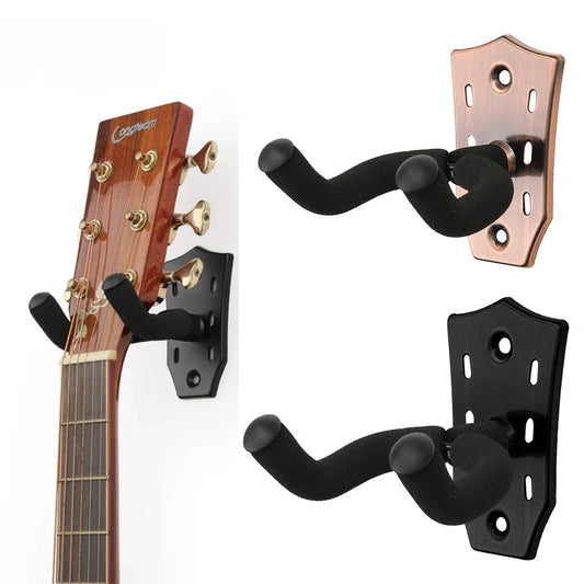 Guitar Holder Hook Metal Acoustic Guitar Hook Holder Stand Non-slip Guitar Hanger Wall Mount for Electric Guitar Bass Ukulele