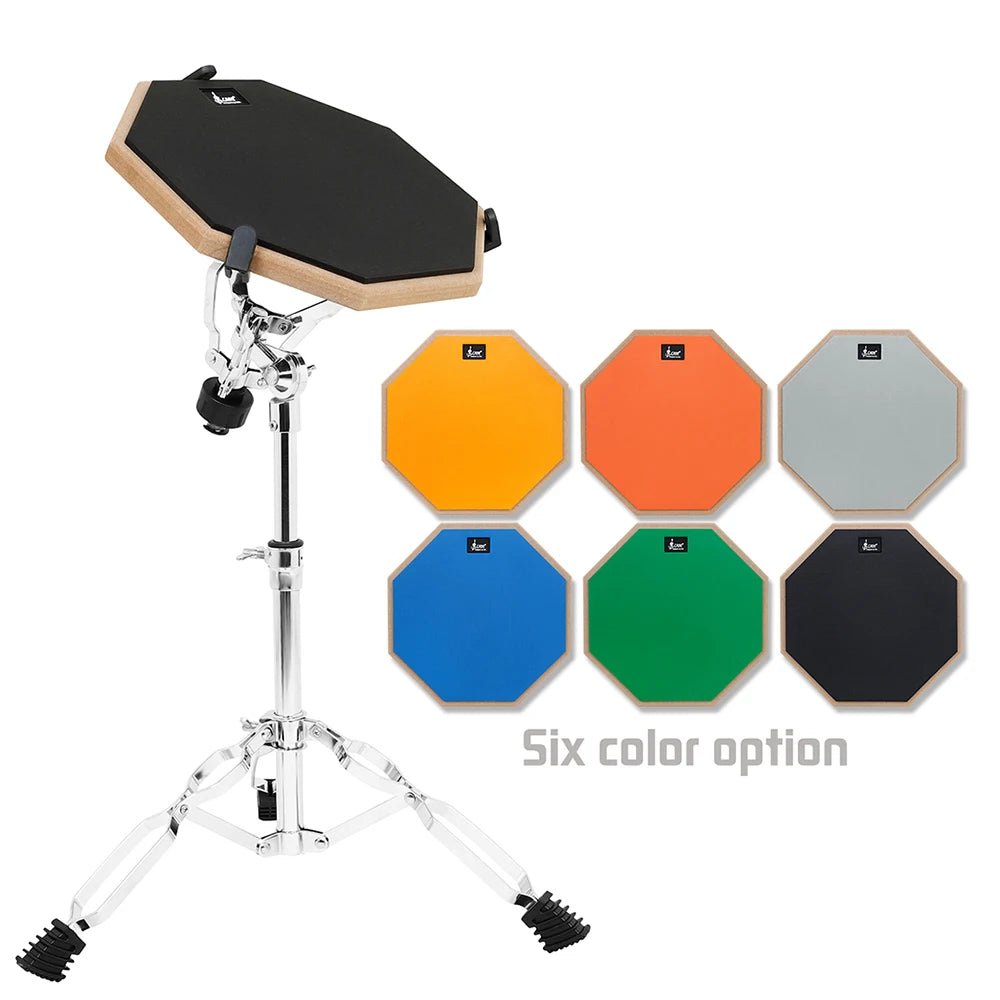 SLADE 8/12 Inch Dumb Drum Practice Drum Pad Metronome Silent Practice Dumb Drum Beginners Percussion Instrument Accessories