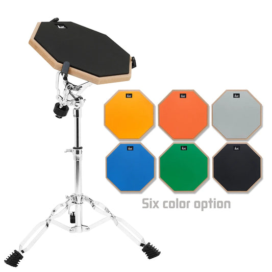 SLADE 8/12 Inch Dumb Drum Practice Drum Pad Metronome Silent Practice Dumb Drum Beginners Percussion Instrument Accessories