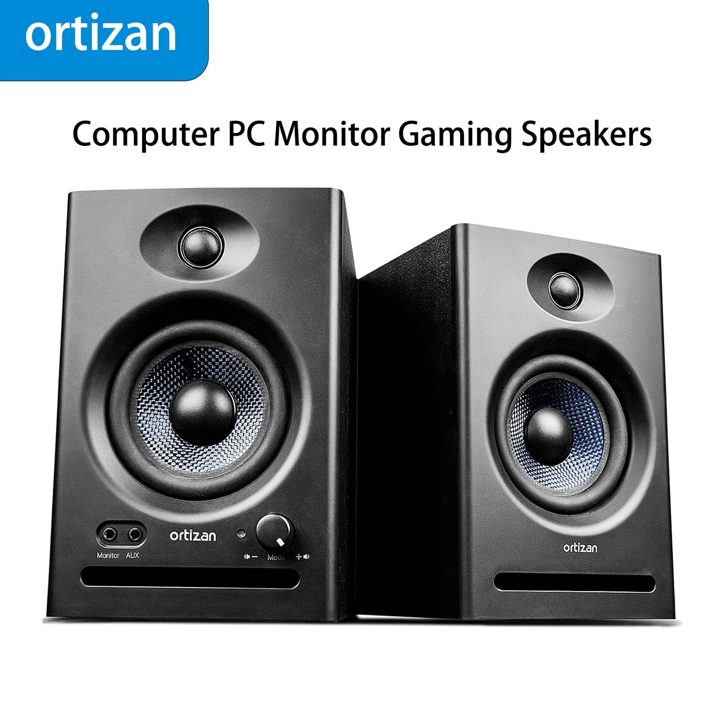 Ortizan C7 Dual-Mode 2.0 Studio Monitors, Bluetooth 5.3 Wireless Computer PC Monitor Gaming Bookshelf