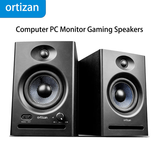 Ortizan C7 Dual-Mode 2.0 Studio Monitors, Bluetooth 5.3 Wireless Computer PC Monitor Gaming Bookshelf