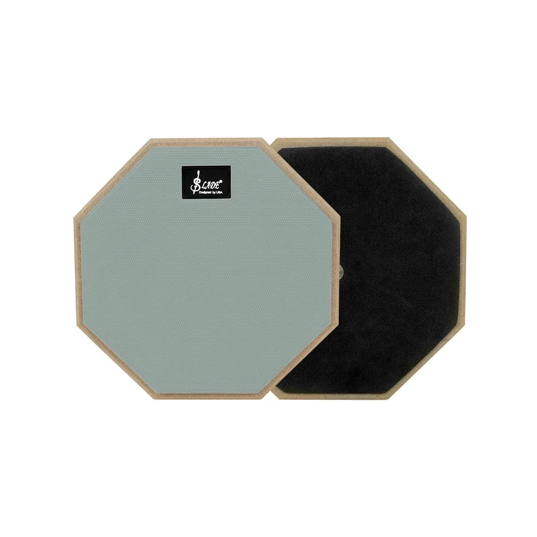 SLADE 8 Inch 12 Inch Drum Practice Pad Rubber Wooden Dumb Drum Pad Mute Training for Jazz Drums Exercise Beginners