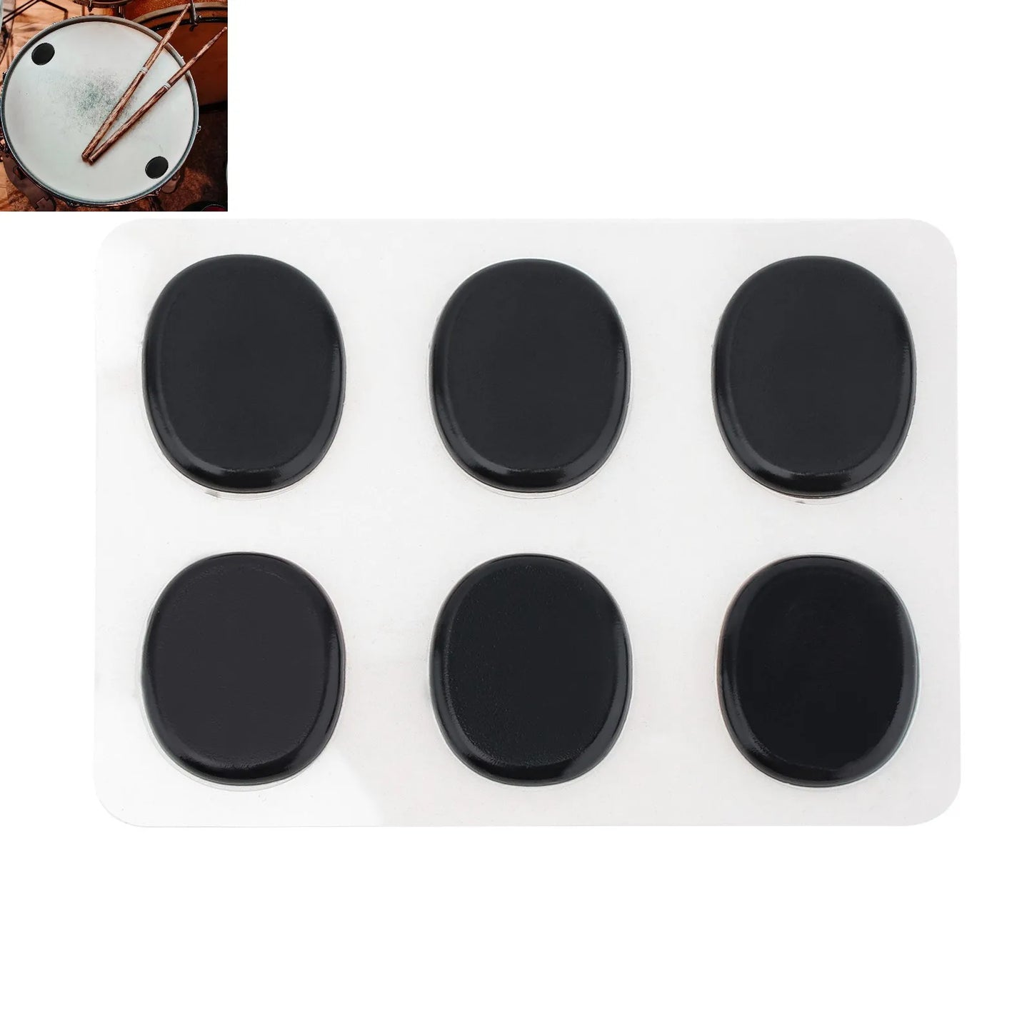6/12/24Pcs Drum Mute Pad Transparent Silicone Jazz Snare Drum Muffler 3 Colors Optional/A great assistant for drum set players