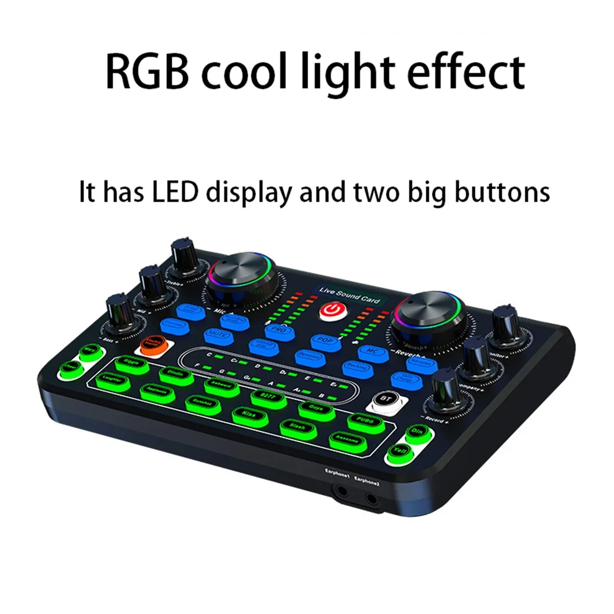 Likheung Sound Card English Version Professional Sound Cards Audio Mixer For Karaoke Broadcast KTV Singing Live Sound Mixer HD X