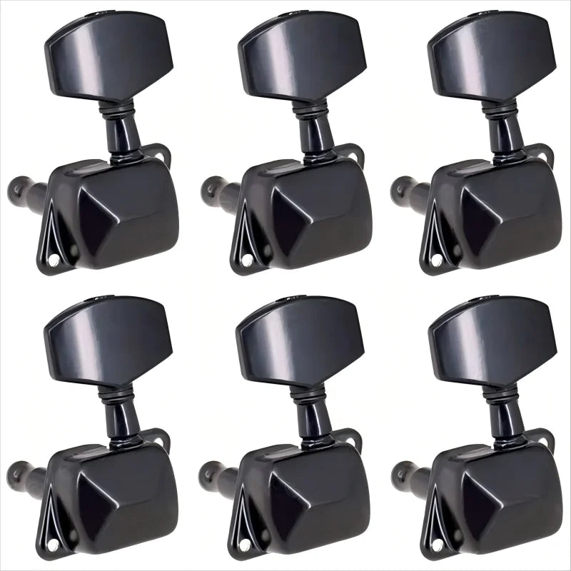 6 PCS Guitar String Tuning Pegs Tuner Semi-closed Tuner Machine Heads for Electric Guitar Folk Acoustic Guitar Tuning Pegs 3L 3R