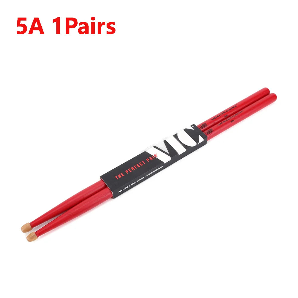 Drumsticks 5A/7A Mallets Consistent Weight and Pitch American Hickory Drumsticks Classic Drum Sticks Percussion Accessories