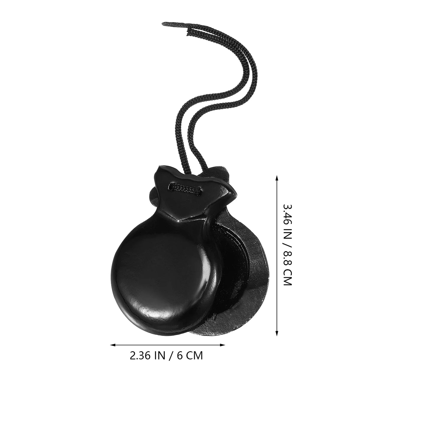 Black Wooden Castanets Clear Sound Lightweight Percussion Instruments Finger Castanets Musical Instruments Wood Castanets