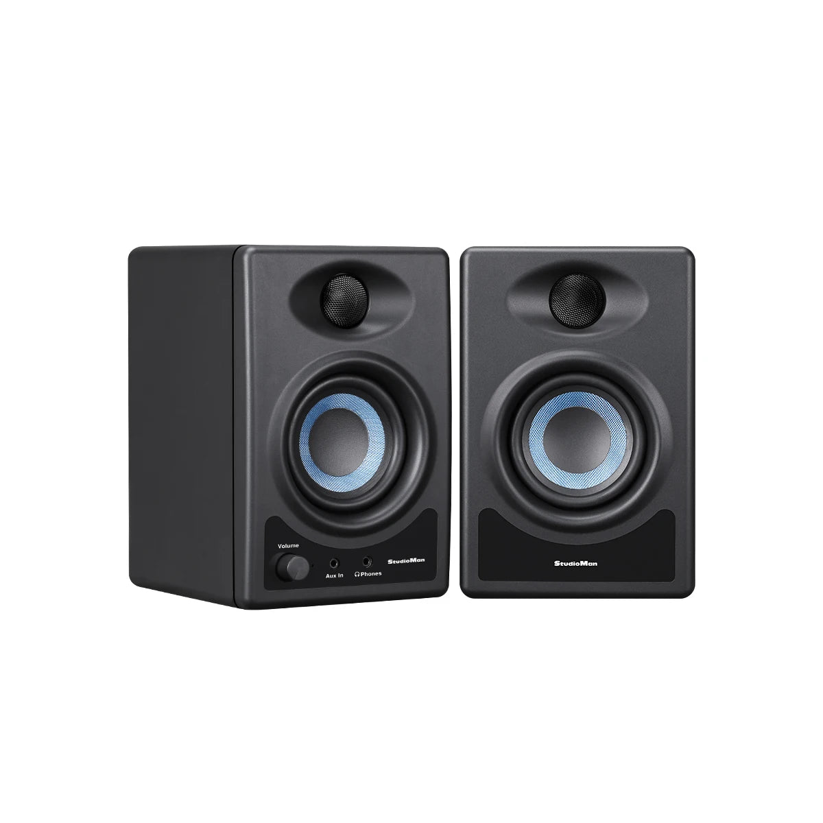 Studioman MS3 2-Way Near Field Active Studio Monitor Speaker for Hi-Fi Audio,Desktop Computer,Near Field Music Production