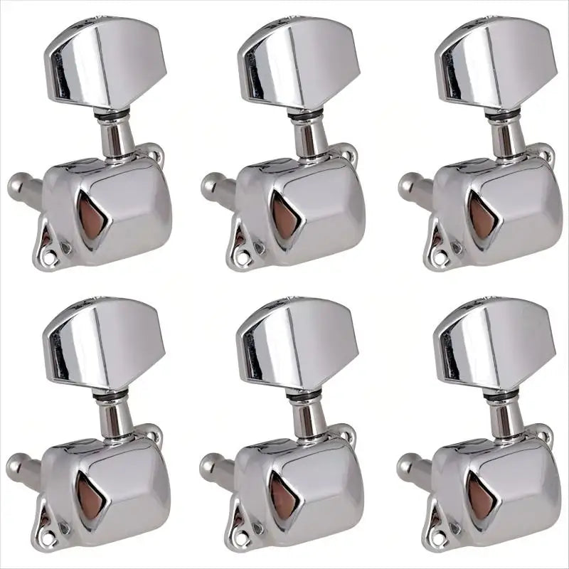 6 PCS Guitar String Tuning Pegs Tuner Semi-closed Tuner Machine Heads for Electric Guitar Folk Acoustic Guitar Tuning Pegs 3L 3R