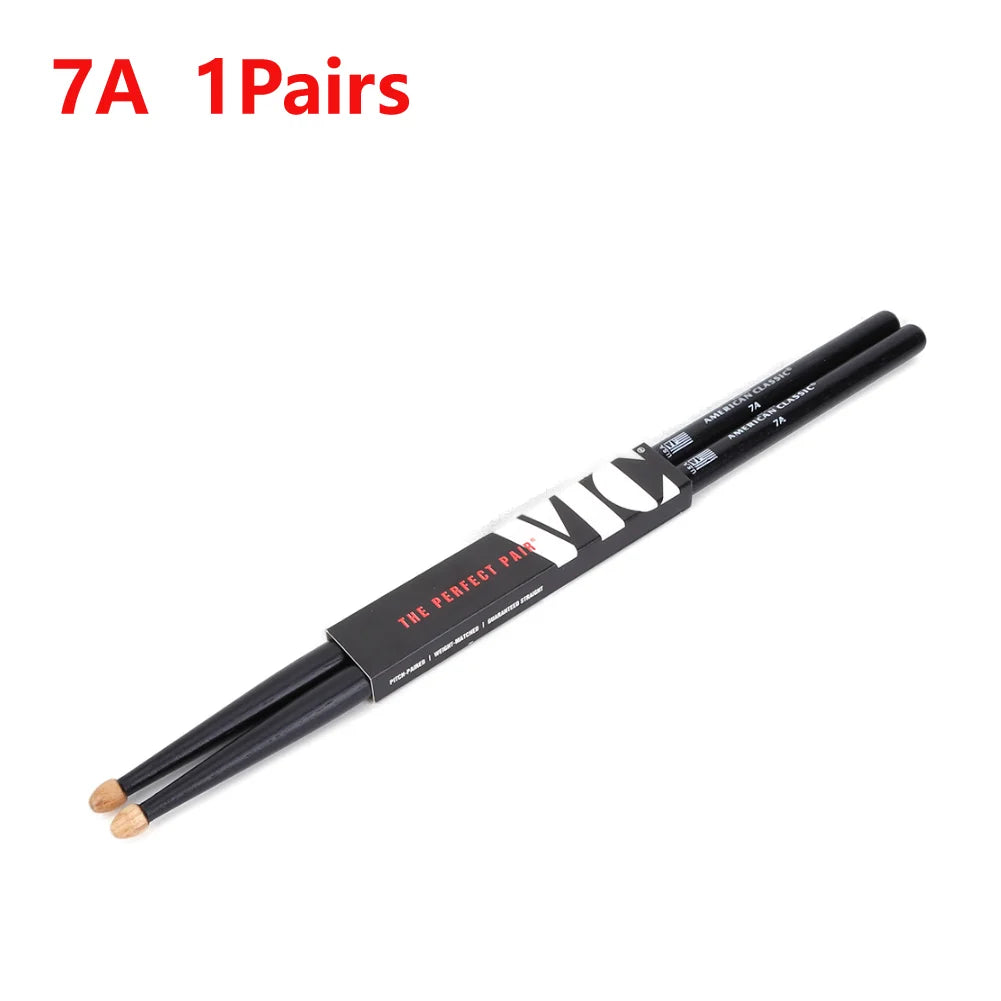 Drumsticks 5A/7A Mallets Consistent Weight and Pitch American Hickory Drumsticks Classic Drum Sticks Percussion Accessories