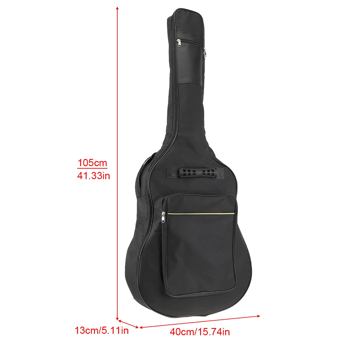 40/41 Inch Oxford Fabric Acoustic Guitar / Electric Guitar Double Straps Padded Guitar Soft Case Gig Bag Waterproof Backpack