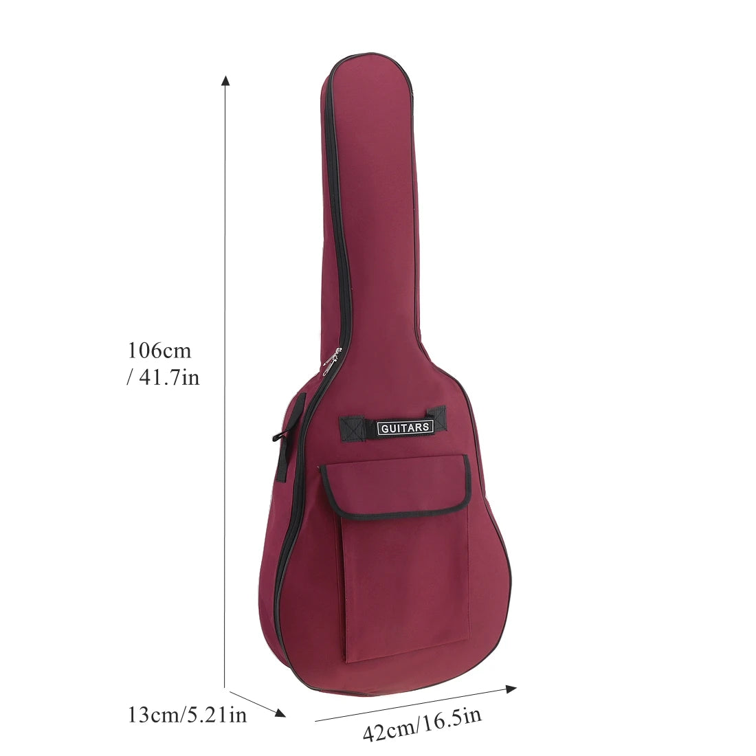 40/41 Inch Oxford Fabric Acoustic Guitar / Electric Guitar Double Straps Padded Guitar Soft Case Gig Bag Waterproof Backpack