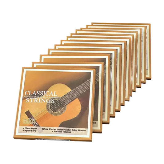 6 Pcs Classical Guitar Strings - Nylon Core Basses - Silver-Plated Copper Alloy Wound - Normal Tension/Guitar Parts Accessories