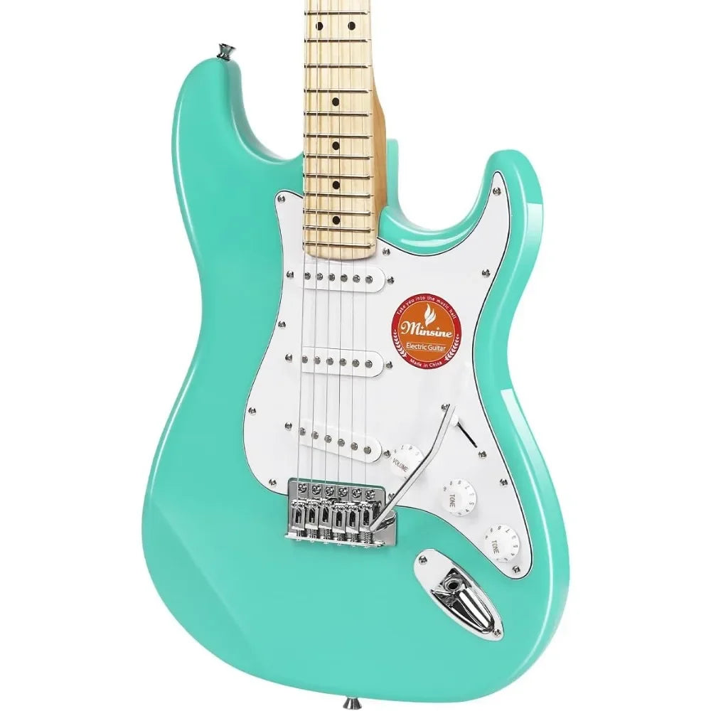 Bullfighter Guitarra eléctrica adultos principiante, traje guitarra rock profesional hombres  mujeres con bolsa guitarra, correa