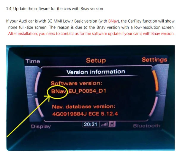 Road Top Wireless CarPlay Android Auto Interface for Audi A4 B8 A5 Q5 2009-2015, with AirPlay Mirror Link Car Play Functions